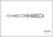 Bremsschlauch Vorderachse CORTECO 19025840