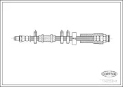 Bremsschlauch Vorderachse CORTECO 19025841