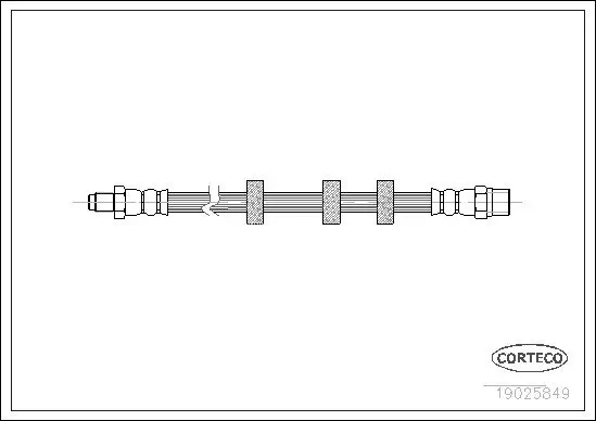 Bremsschlauch CORTECO 19025849