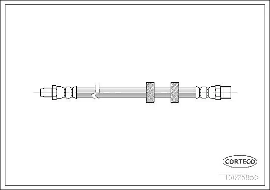 Bremsschlauch CORTECO 19025850