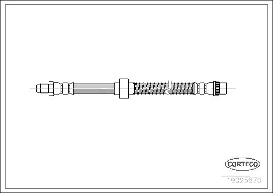 Bremsschlauch CORTECO 19025870