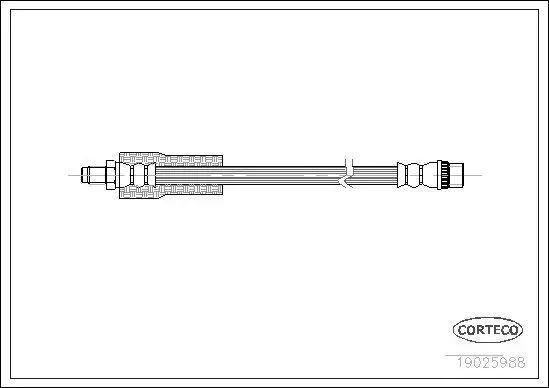 Bremsschlauch CORTECO 19025988