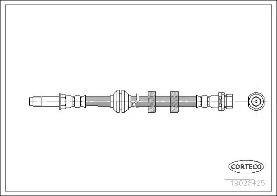 Bremsschlauch CORTECO 19026425