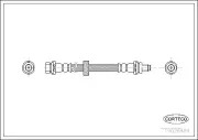 Bremsschlauch Hinterachse CORTECO 19026484