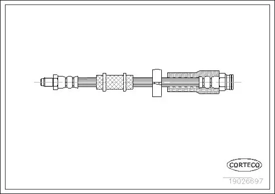 Bremsschlauch CORTECO 19026697