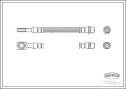 Bremsschlauch Hinterachse CORTECO 19026813