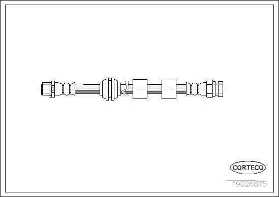 Bremsschlauch Vorderachse CORTECO 19026875 Bild Bremsschlauch Vorderachse CORTECO 19026875