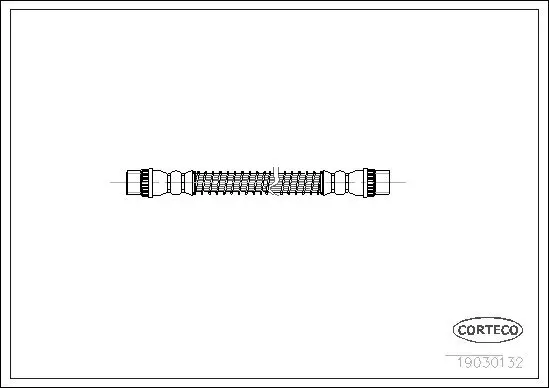 Bremsschlauch Hinterachse CORTECO 19030132