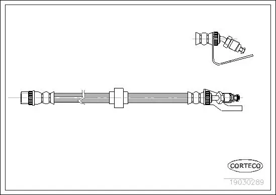 Bremsschlauch Vorderachse CORTECO 19030289