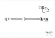 Bremsschlauch Vorderachse CORTECO 19030289