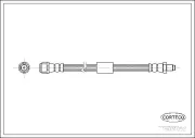 Bremsschlauch Hinterachse CORTECO 19031052