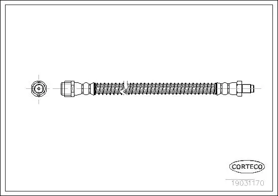 Bremsschlauch CORTECO 19031170 Bild Bremsschlauch CORTECO 19031170