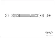 Bremsschlauch Hinterachse CORTECO 19031645