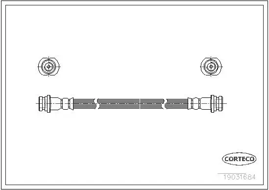 Bremsschlauch CORTECO 19031684