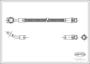 Bremsschlauch Hinterachse CORTECO 19032114