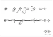 Bremsschlauch Vorderachse links CORTECO 19032248