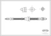 Bremsschlauch Vorderachse CORTECO 19032321