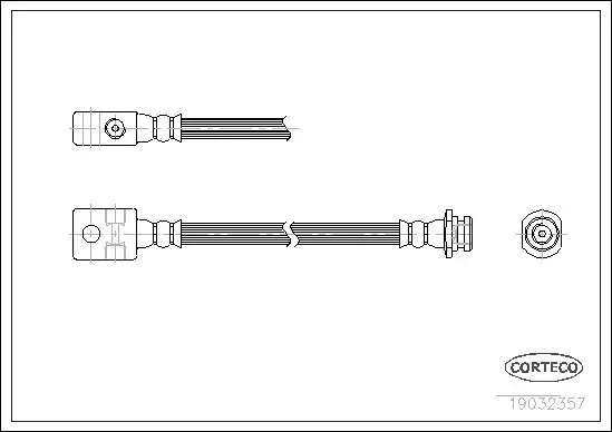 Bremsschlauch CORTECO 19032357 Bild Bremsschlauch CORTECO 19032357