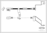 Bremsschlauch Vorderachse rechts CORTECO 19032429