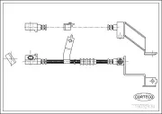 Bremsschlauch Vorderachse links CORTECO 19032430