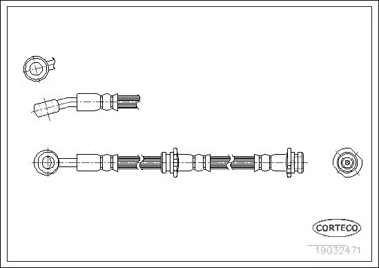 Bremsschlauch CORTECO 19032471