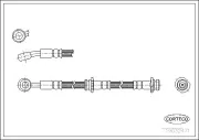 Bremsschlauch Vorderachse CORTECO 19032471