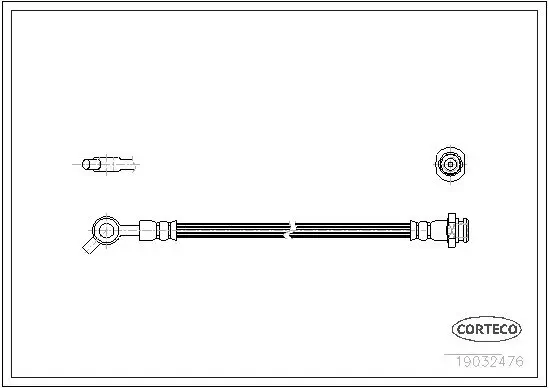 Bremsschlauch CORTECO 19032476
