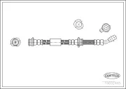 Bremsschlauch Vorderachse CORTECO 19032485