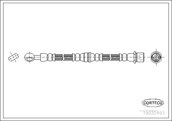 Bremsschlauch Vorderachse CORTECO 19032493