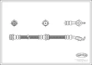 Bremsschlauch CORTECO 19032497