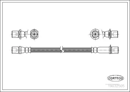 Bremsschlauch CORTECO 19032505