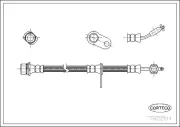 Bremsschlauch Vorderachse CORTECO 19032514