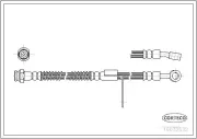 Bremsschlauch Vorderachse rechts CORTECO 19032532