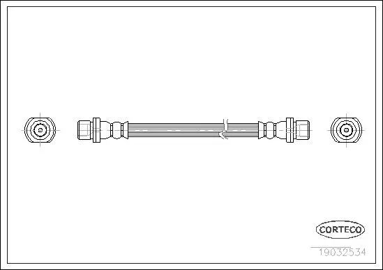 Bremsschlauch CORTECO 19032534