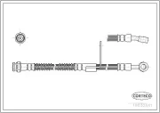 Bremsschlauch Vorderachse links CORTECO 19032541