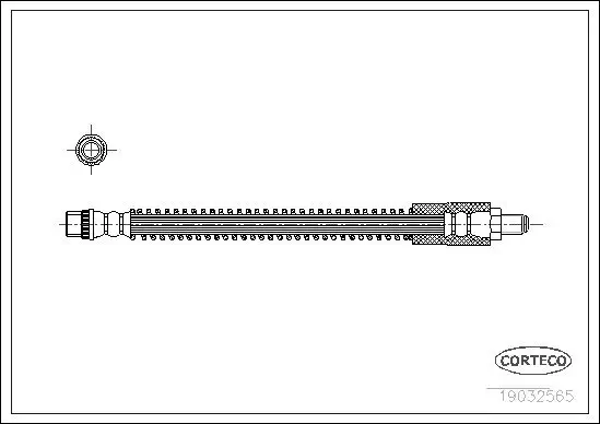 Bremsschlauch Hinterachse CORTECO 19032565