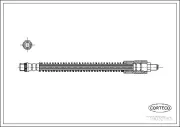 Bremsschlauch Hinterachse CORTECO 19032565