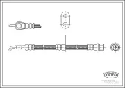 Bremsschlauch Vorderachse rechts CORTECO 19032583