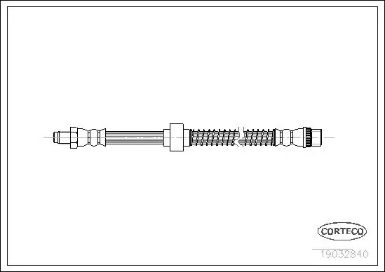 Bremsschlauch Hinterachse CORTECO 19032840