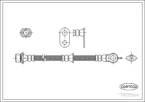 Bremsschlauch CORTECO 19032864