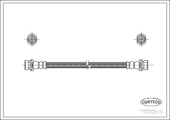 Bremsschlauch Hinterachse CORTECO 19032870