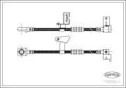 Bremsschlauch Vorderachse links CORTECO 19032877