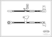 Bremsschlauch Vorderachse rechts CORTECO 19032878