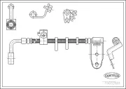 Bremsschlauch Hinterachse links CORTECO 19032881