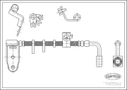 Bremsschlauch Hinterachse rechts CORTECO 19032882