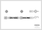 Bremsschlauch Vorderachse CORTECO 19032926