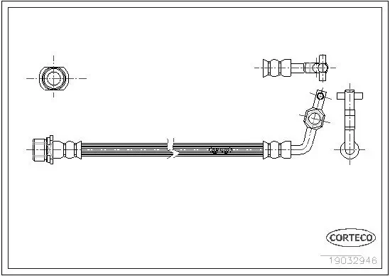 Bremsschlauch CORTECO 19032946