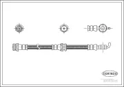 Bremsschlauch CORTECO 19033016