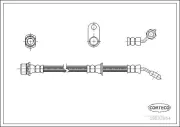 Bremsschlauch Vorderachse links CORTECO 19033054