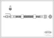 Bremsschlauch Vorderachse CORTECO 19033498